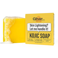 Ghar Soaps Magic Sandalwood & Saffron + Kojic Acid 2% Soap Combo | DeTan, Brightening & Pigmentation Care 100 gm * 2