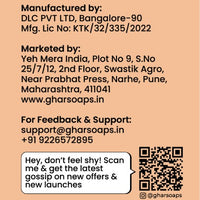 Ghar Soaps Magic De-Tan Face wash I With Sandalwood ,Saffron & Glutathione