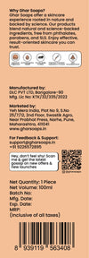 Ghar Soaps Magic De-Tan Face wash I With Sandalwood ,Saffron & Glutathione