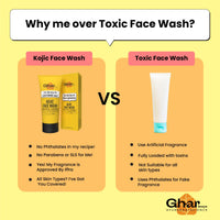 Ghar Soaps Skin Lightening with Kojic Acid + Turmeric, Brighter Skin Face Wash