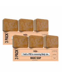 Ghar Soaps Magic Soap Sandal Wood And Saffron for DeTan and Glowing Brightening Skin ( 6 PACK ) (100* 6)