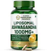Vlado's Liposomal Ashwagandha 1000mg - Energy & Endurance, 60 Veg Caps