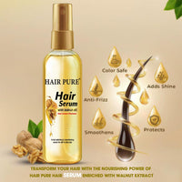Hair Pure Hair Serum With Walnut Oil For Frizz Control, Shine & Nourishment - 100 ml