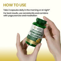 Vlado's Liposomal Ashwagandha 1000mg - Energy & Endurance, 60 Veg Caps