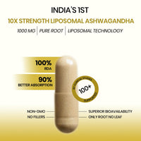 Vlado's Liposomal Ashwagandha 1000mg - Energy & Endurance, 60 Veg Caps