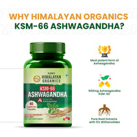 Vlado's Himalayan Organics KSM - 66 Ashwagandha 1000Mg I KSM-66 I Boost Energy, Strength, Stamina