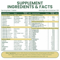 Vlado's Liposomal Biotin 10,000mcg + Multivitamins - Hair, Skin, Nails, 120 Tabs