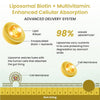 Vlado's Liposomal Biotin 10,000mcg + Multivitamins - Hair, Skin, Nails, 120 Tabs