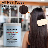 Hair Pure Nanoplastia Hair Spa Damage Repair Mask With Macadamia Oil - 900ml