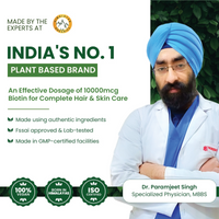 Vlado's Himalayan Organics Biotin 10,000Mcg for Hair Growth- 120 tablets