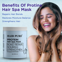 Hair Pure Protein Hair Spa For Bond Repair & Nourish Damaged & Color-Treated Hair- 900 ml