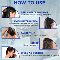 Hair Pure Hair Repair Mask For Damaged Hairs With Hydrolized Keratin - 900ml