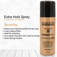 Hair Pure Pro-Vitamin B5 Conditioning Formula Extra Hold Hair Spray - 100 ml Pack of 2