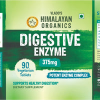 Vlado's Himalayan Organics Digestive Enzyme for Healthy Digestion- 90 Veg Tablets