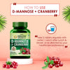 Vlado's Himalayan Organics D-MANNOSE + CRANBERRY Supplement - 90 Tablets