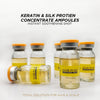 Hair Pure Bottles Keratin & Silk Protein Concentrate Ampoules-10ml Each