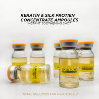 Hair Pure Bottles Keratin & Silk Protein Concentrate Ampoules-10ml Each