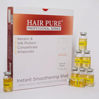 Hair Pure Bottles Keratin & Silk Protein Concentrate Ampoules-10ml Each
