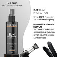 Hair Pure Heat Protector Defense From Styling Tools Hair Spray - 200ml