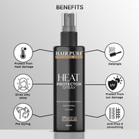 Hair Pure Heat Protector Defense From Styling Tools Hair Spray - 200ml