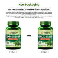 Vlado's Himalayan Organics Ginkgo Biloba for Healthy Brain Functions | 500Mg | 60 Veg Capsules