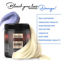 Hair Pure Professional Series Dust Free Bleaching Blonde Decolorant Powder - 400g