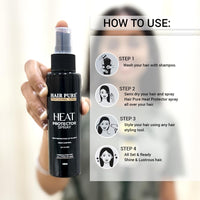 Hair Pure Heat Protector Spray 230 Defense From Styling Tools Hair Spray-100ml