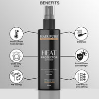 Hair Pure Heat Protector Spray 230 Defense From Styling Tools Hair Spray-100ml