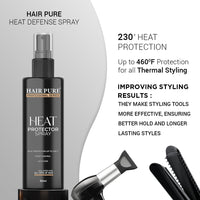 Hair Pure Heat Protector Spray 230 Defense From Styling Tools Hair Spray-100ml