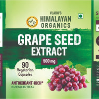 Vlado's Himalayan Organics Grape Seed Extract 500mg - 90 Veg Capsules