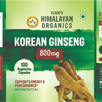 Vlado's Himalayan Organics Korean Red Ginseng 1000mg/Serve