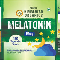 Vlado's Himalayan Organics Melatonin 10Mg 120 Tablets