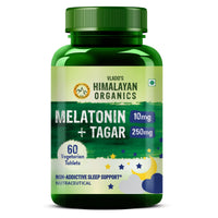 Vlado's Himalayan Organics Melatonin 10Mg + Tagar 250Mg Supplement 60 Tablets