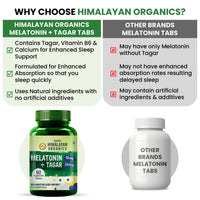 Vlado's Himalayan Organics Melatonin 10Mg + Tagar 250Mg Supplement 60 Tablets