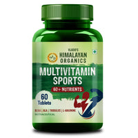 Vladoâ€™s Himalayan Organics Multivitamin Sports With 60+ Nutrients | Vitamin B1,B2,B3,B5,B6,B12,A,E,C,D,K,Biotin,Calcium,Zinc | Good For Brain, Eye, Muscle & Joint Care - 60 Veg Tablets