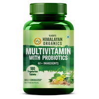 Vlado's Himalayan Organics Multivitamin for men & women with 60 ingredients - 180 Tablets