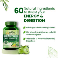 Vlado's Himalayan Organics Multivitamin for men & women with 60 ingredients - 180 Tablets