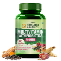 Vlado's Himalayan Organics Multivitamin with Probiotics for Women | 60 Veg Tabs