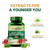 Vlado's Himalayan Organics Naturally Sourced Astaxanthin 4mg 60 Veg Capsules