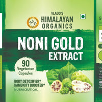 Vlado's Himalayan Organics Noni Gold Extract Body Detoxifier Supplement - 90 Veg Capsules