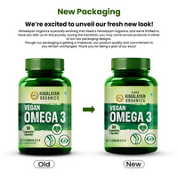 Vlado's Himalayan Organics Omega 3 6 9 Vegan Natural Nutrition Supplement for Muscle, Bone , Heart & Skin