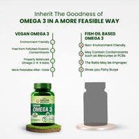 Vlado's Himalayan Organics Omega 3 6 9 Vegan Natural Nutrition Supplement for Muscle, Bone , Heart & Skin