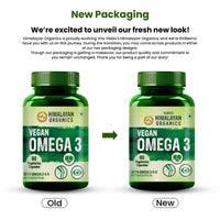 Vlado's Himalayan Organics Omega 3 6 9 Vegan Natural Nutrition Supplement for Muscle, Bone , Heart & Skin