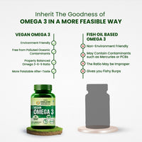 Vlado's Himalayan Organics Omega 3 6 9 Vegan Natural Nutrition Supplement for Muscle, Bone , Heart & Skin