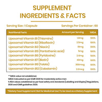 Vlado's Himalayan Organics Plant Based B-Complex Vitamins B12, B1, B2, B3, B5, B6, B9 and Biotin for Metabolism, Hair and Energy