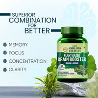 Vlado's Himalayan Organics Plant Based Brain Booster Supplement 60 Veg Capsules