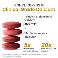 Vlado's Liposomal Calcium 2100mg + D3, K2, B12 - Bones, Heart, Joints, 60 Tabs