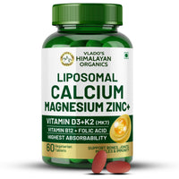 Vlado's Liposomal Calcium, Magnesium, Zinc + D3, K2 - Bones, Immunity, 60 Tabs