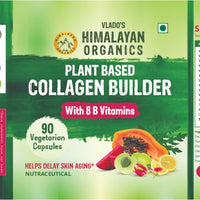 Vlado's Himalayan Organics Plant Based Collagen Builder for Hair and Skin with Biotin and Vitamin C