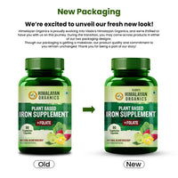 Vlado's Himalayan Organics Plant Based Iron Supplement - 90 Veg Capsules